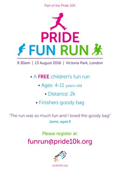 Pride Fun Run: 12 August 2016