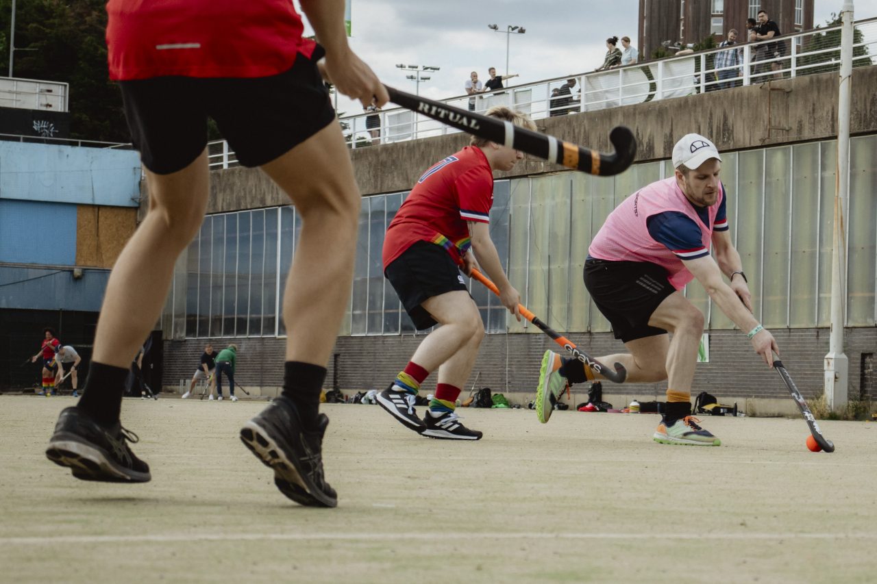 LGBTQ+ sports club members at an Out For Sport event