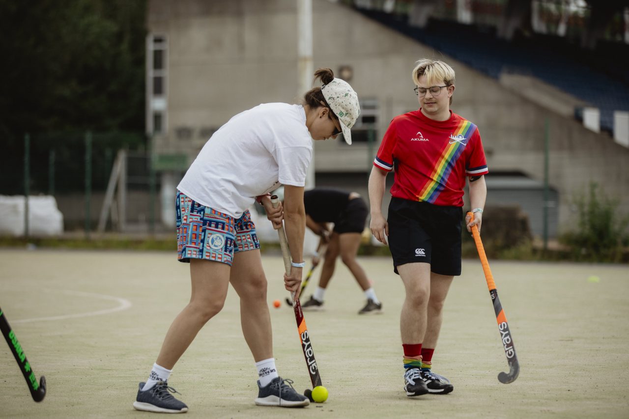 LGBTQ+ sports club members at an Out For Sport event