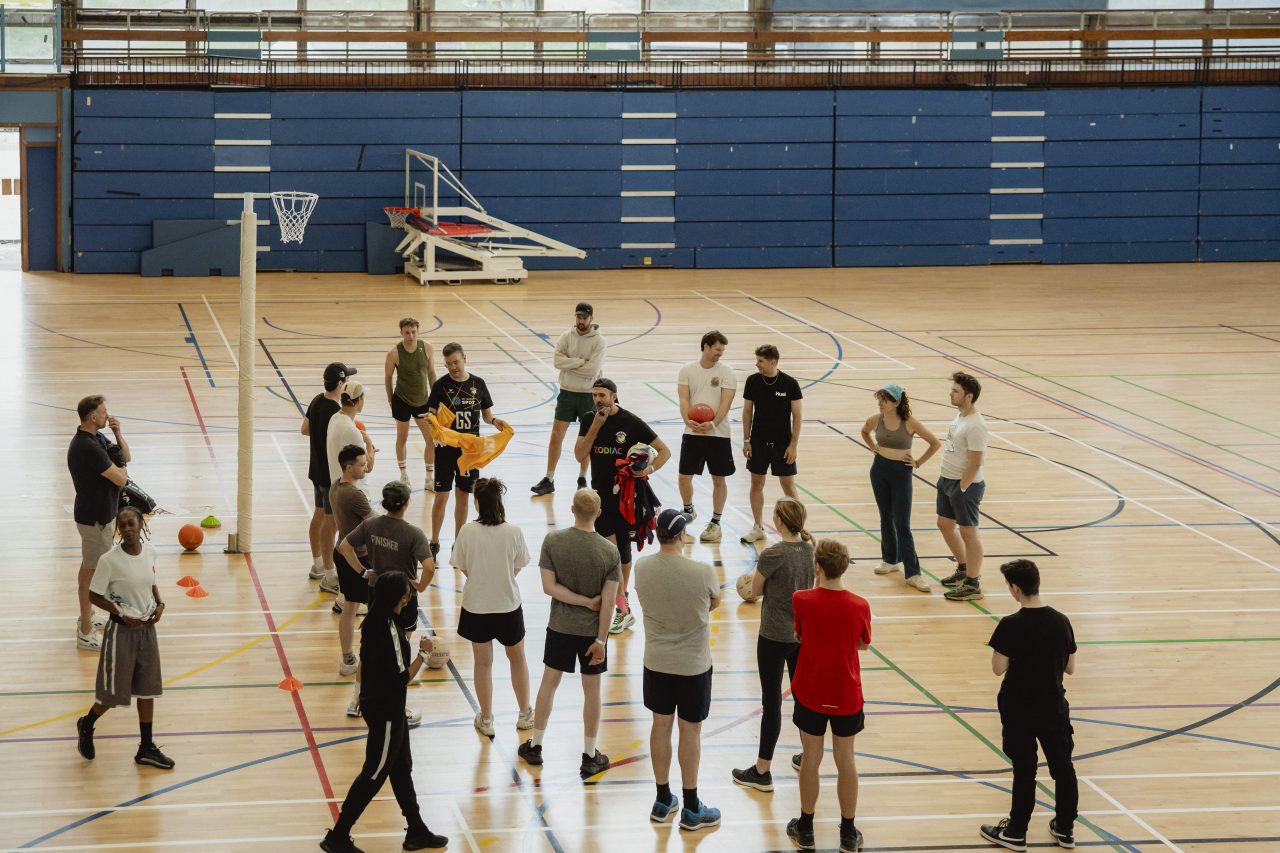 LGBTQ+ sports club Unicorns playing a game of netball