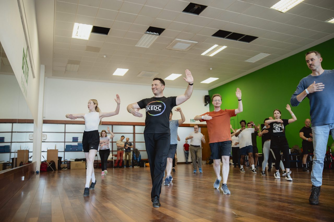 LGBTQ+ sport club running a dance class