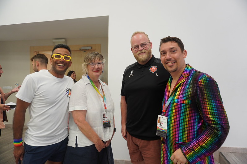 Participants at the Out For Sport UK-Spain Valencia Reception