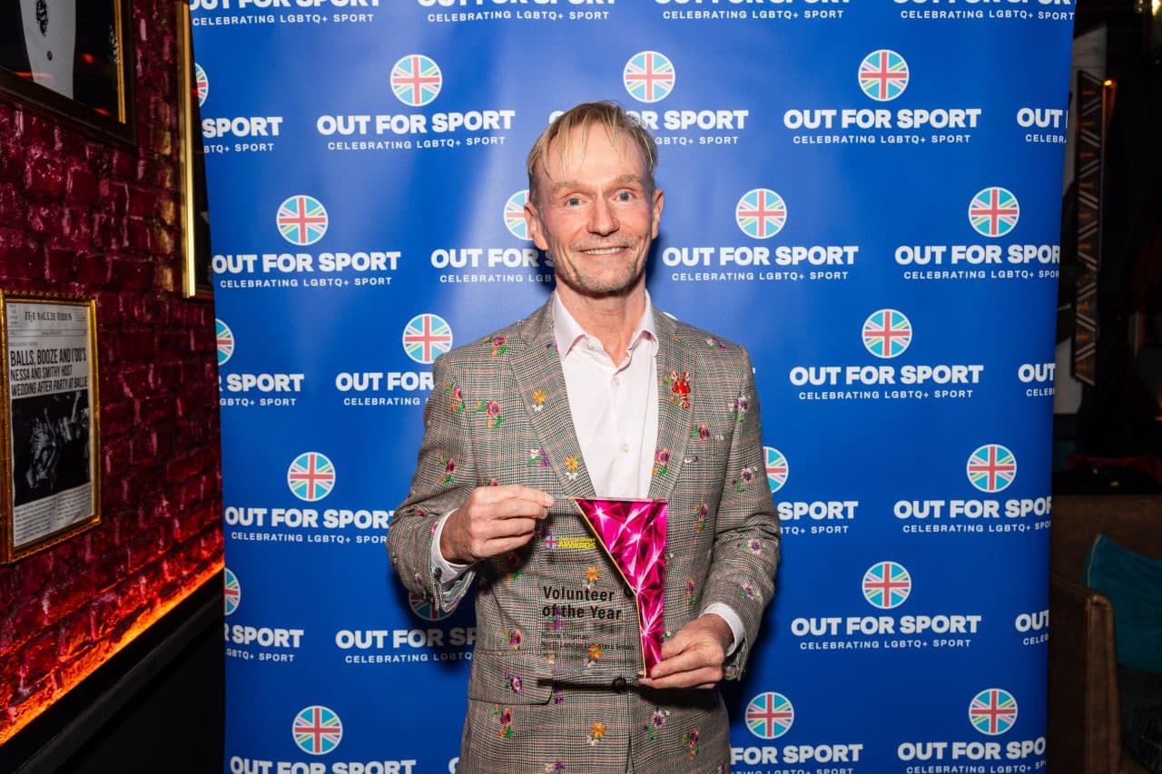 Simon Shipman from North London Lobsters Tennis at the Out For Sport Awards 2026